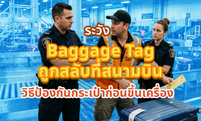 ระวัง Baggage Tag ถูกสลับที่สนามบิน วิธีป้องกันกระเป๋าก่อนขึ้นเครื่อง