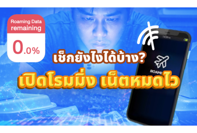 เปิดโรมมิ่ง เน็ตหมดไว เช็กยังไงได้บ้าง?